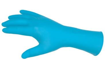Image of MCR Safety NitriMed-XTRA Disposable Nitrile Gloves, 6 mil Thickness with Textured Grip, Powder Free Medical Grade, 12in Length, Blue, Medium, 6012M