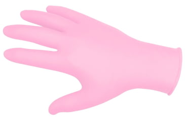 Image of MCR Safety Nitrishield Disposable Nitrile Gloves, Premium 4 mil Nitrile, Medical Grade, Textured Grip and Powder Free, Pink, Small, 6010PS