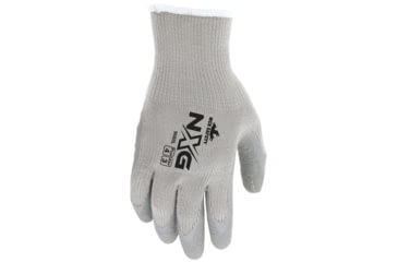Image of MCR Safety NXG Work Gloves, 10 Gauge Cotton Polyester Shell, Latex Coated Palm and Fingertips, Gray, Large, 9688L