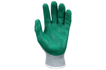 Image of MCR Safety NXG Work Gloves, 10 Gauge Cotton Polyester Shell, Nitrile Palm and Fingers, Green/Gray, X - Large, FT350XL