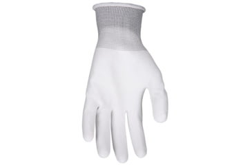 Image of MCR Safety NXG Work Gloves, 13 Gauge Polyester Shell, PU Palm and Fingertips, White, Medium, 96655M
