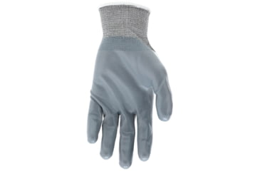 Image of MCR Safety NXG Work Gloves, 15 Gauge Nylon Shell, Nitrile Coated Palm and Fingertips, Gray/White, X - Large, 9683XL