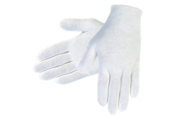 Image of MCR Safety Polyester/Cotton Lisle Inspectors Gloves - Men's, Large, White, Straight Thumb, Ambidextrous, 8600