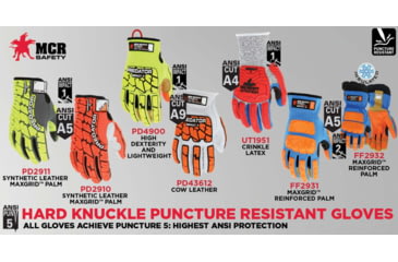 Image of MCR Safety Predator Impact 1 Maxgrid Hiviz Cutpro - PD4900XXXL