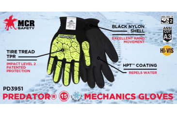 Image of MCR Safety Predator Impact 2 Ice - 15g. Black Hpt - PD3951XL