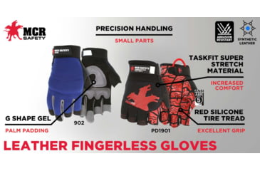 Image of MCR Safety Predator Mt Taskfit Fingerless Silicone - PD1901XXL