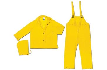 Image of MCR Safety Rainsuit Pvc 1PLY Yellow 4X O703X4