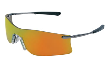 Image of MCR Safety Rubicon T4 Series Safety Glasses with Lens Curved Frameless Lens Design, Fire Mirror, One Size, T411R