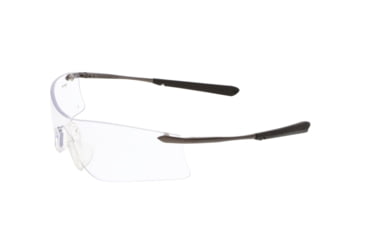 Image of MCR Safety Rubicon T4 Series Safety Glasses with Lens UV-AF Anti-Fog Coating Curved Frameless Lens Design, Clear, One Size, T4110AF