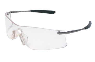 Image of MCR Safety Rubicon T4 Series Safety Glasses with Lens UV-AF Anti-Fog Coating Curved Frameless Lens Design, Clear, One Size, T4110AF