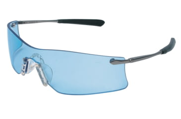 Image of MCR Safety Rubicon T4 Series Safety Glasses with Lens UV-AF Anti-Fog Coating Curved Frameless Lens Design, Light Blue, One Size, T4113AF