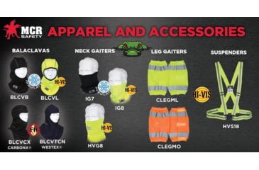 Image of MCR Safety Hi-Vis Insulated Fleece Neck Gaiter, Fluorescent Lime, One Size, IG8