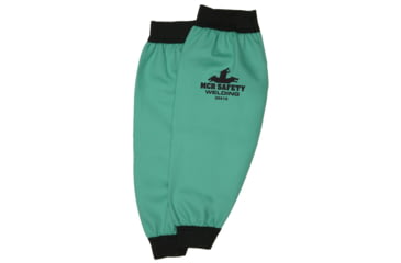 Image of MCR Safety Sleeve, Limited Flammibility 100% Treated 9 oz. Cotton, 18in, Elastic Wrist, Green, One Size, 39418