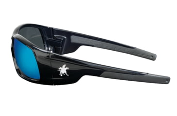 Image of MCR Safety SR118B Swagger SR1 Series Safety Glasses, Soft Non-Slip Nose Piece and Temples, Blue Diamond Mirror, One Size, SR118B