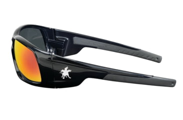 Image of MCR Safety SR11R Swagger SR1 Series Safety Glasses, Soft Non-Slip Nose Piece and Temples, Fire Mirror, One Size, SR11R