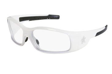 Image of MCR Safety SR120 Swagger SR1 Series Safety Glasses, Soft Non-Slip Nose Piece and Temples, Clear, One Size, SR120