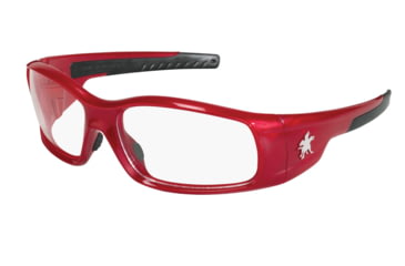 Image of MCR Safety SR130 Swagger SR1 Series Safety Glasses, Soft Non-Slip Nose Piece and Temples, Clear, One Size, SR130