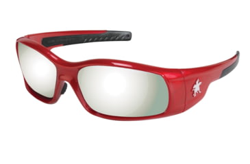 Image of MCR Safety SR137 Swagger SR1 Series Safety Glasses, Soft Non-Slip Nose Piece and Temples, Silver Mirror, One Size, SR137