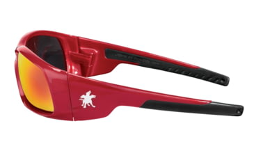 Image of MCR Safety SR13R Swagger SR1 Series Safety Glasses, Soft Non-Slip Nose Piece and Temples, Fire Mirror, One Size, SR13R