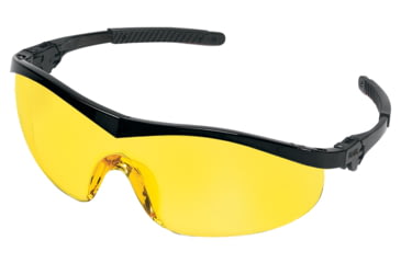 Image of MCR Safety ST1 Series Safety Glasses, Non-Slip Temple Grips, Amber, One Size, ST114