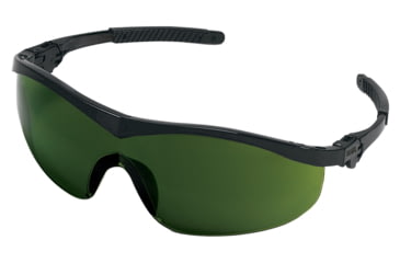 Image of MCR Safety ST1 Series Welding Filter Shade 3.0 Dark Safety Glasses, Non-Slip Temple Grips, Green Filter 3.0, One Size, ST1130