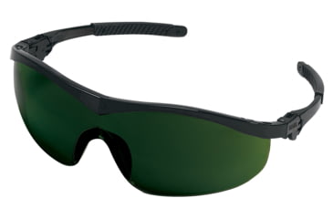 Image of MCR Safety ST1 Series Welding Filter Shade 5.0 Dark Safety Glasses, Non-Slip Temple Grips, Green Filter 5.0, One Size, ST1150