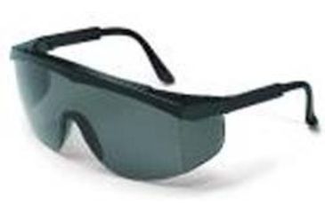 Image of MCR Safety Stratos Black Frame Grey Lens SS112