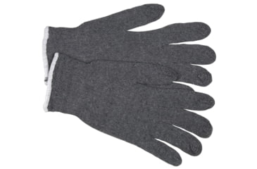 Image of MCR Safety String Knit Work Gloves, 7 Gauge Regular Weight, 70% Cotton/30% Polyester, Hemmed Cuff, Gray, Small, 9637S