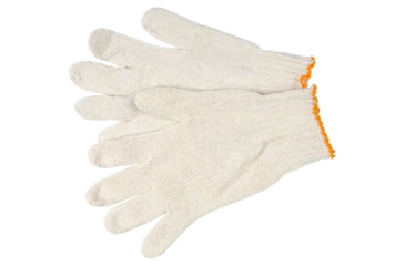 Image of MCR Safety String Knit Work Gloves, 7 Gauge Regular Weight, 70% Cotton 30% Polyester, Hemmed Cuff, Natural, Large, 9636LM