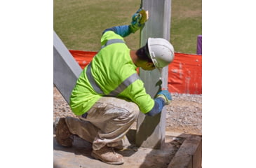 Image of MCR Safety STSCL2MLM Hi Vis Safety Work T-Shirts, Soft Poly Birdseye Mesh, Short Sleeve and Tagless Design, ANSI 107 Type R Class 2, Fluorescent Lime, M, STSCL2MLM