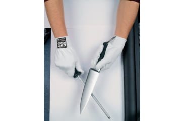 Image of MCR Safety Survivor 13 Gauge Cut Resistant Work Gloves, Light Weight and Cool, White, Small, 9348SD