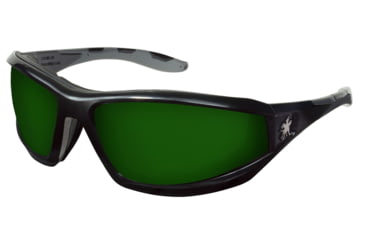 Image of MCR Safety Swagger RP2 Series Welding Filter Shade 5.0 Dark Safety Glasses, Foam Lined Lenses, Green Filter 5.0, One Size, RP2150