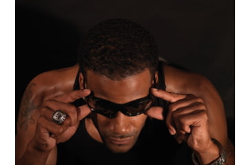 Image of MCR Safety Swagger SR1 Series Safety Glasses, Soft Non-Slip Nose Piece and Temples, Gray, One Size, SR112