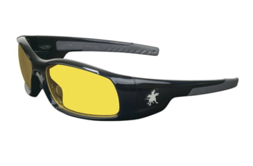 Image of MCR Safety Swagger SR1 Series Safety Glasses with Polarized Lenes, Soft Non-Slip Nose Piece and Temples, Amber, One Size, SR114