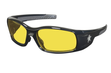 Image of MCR Safety Swagger SR1 Series Safety Glasses with Polarized Lenes, Soft Non-Slip Nose Piece and Temples, Amber, One Size, SR114