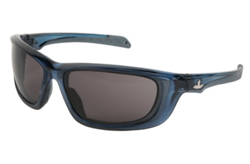 Image of MCR Safety Swagger UD1 Series Safety Glasses, MAX3 Superior Anti-Scratch Coating, Co-Injected TPR over Polycarbonate Temples, Gray/ Crystal Blue, One Size, UD122P