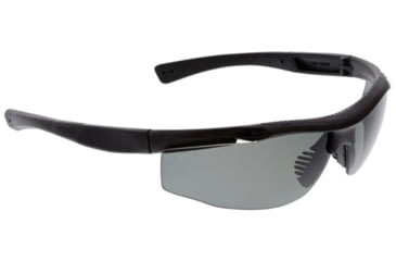Image of MCR Safety Tier1 T122 Tactical Gear Safety Glasses, Matte Black Frame, Grey MAX6 Superior Anti-Fog Lens, One Size, T12212P