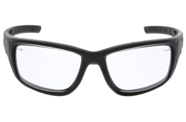 Image of MCR Safety Tier1 T124 Tactical Gear Safety Glasses, Matte Black Frame, Clear MAX6 Superior Anti-Fog Lens, One Size, T12410P