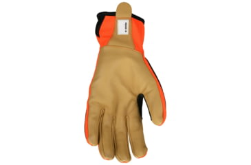 Image of MCR Safety UltraTech Mechanics Hi-Vis Cut and Abrasion Resistant Gloves, DSM Dyneema Diamond Technology Lined, Goatskin Palm and TPR Back of Hand Protection, Gold, Small, MC503S