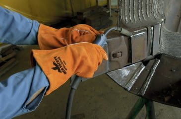 Image of MCR Safety Welding Leather Work Gloves, Premium Shoulder Leather, Russet, X - Large, 4300