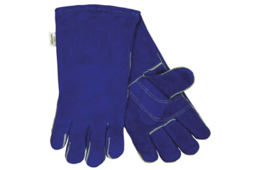 Image of MCR Safety Welding Leather Work Gloves, Regular Shoulder Split Leather, Full Sock Jersey Lining, Blue, X - Large, 4501