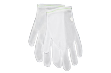 Image of MCR Safety White Inspectors Gloves, Reversible and Hemmed, 100% Nylon, Low Lint, Straight Thumb, Ladies Sizing, White, Large, 8710L