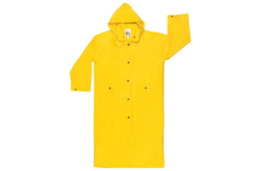 Image of MCR Safety Wizard Series Waterproof Raincoat, .28 mm PVC/Nylon/PVC, Detachable Hood, Yellow, XL, 300CXL