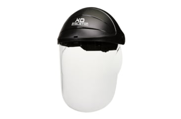 Image of MCR Safety XO Skeleton Headgear and Polycarbonate 1 Piece Molded Face Shield, Clear, One Size, 104