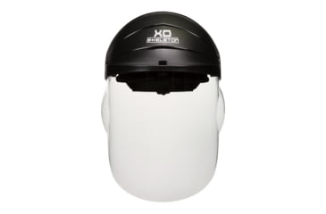 Image of MCR Safety XO Skeleton Headgear and Polycarbonate 1 Piece Molded Face Shield, Clear, One Size, 104