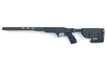 Image of McRees Precision G10 Competition Stock System, REM700, Short Action, Side Folder, Right Hand, Amor Black, R700-SA-G10-RH-FLD-BLK