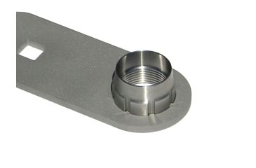Image of McRees Precision Savage Barrel Nut Wrench, Square Notch, Stainless Steel, Stainless, MMS-BNW-S-SQ-SS