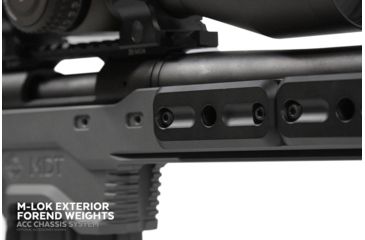 Image of MDT ACC Chassis System, CZ 455 - 22LR / 17HMR, Right Position, Cerakote Tactical Grey, 104305-GRY