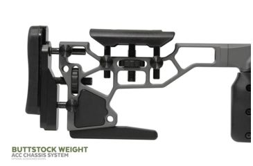 Image of MDT ACC Chassis System, CZ 455 - 22LR / 17HMR, Right Position, Cerakote Tactical Grey, 104305-GRY