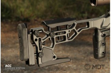 Image of MDT ACC Chassis System, CZ 455 - 22LR / 17HMR, Right Position, Cerakote Tactical Grey, 104305-GRY